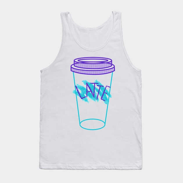 Latte 90s Tank Top by Coffee Hotline